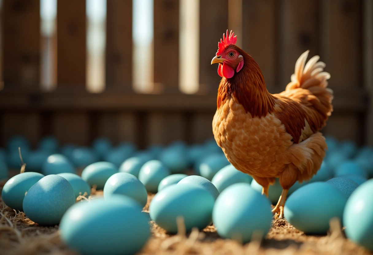 poules bleues